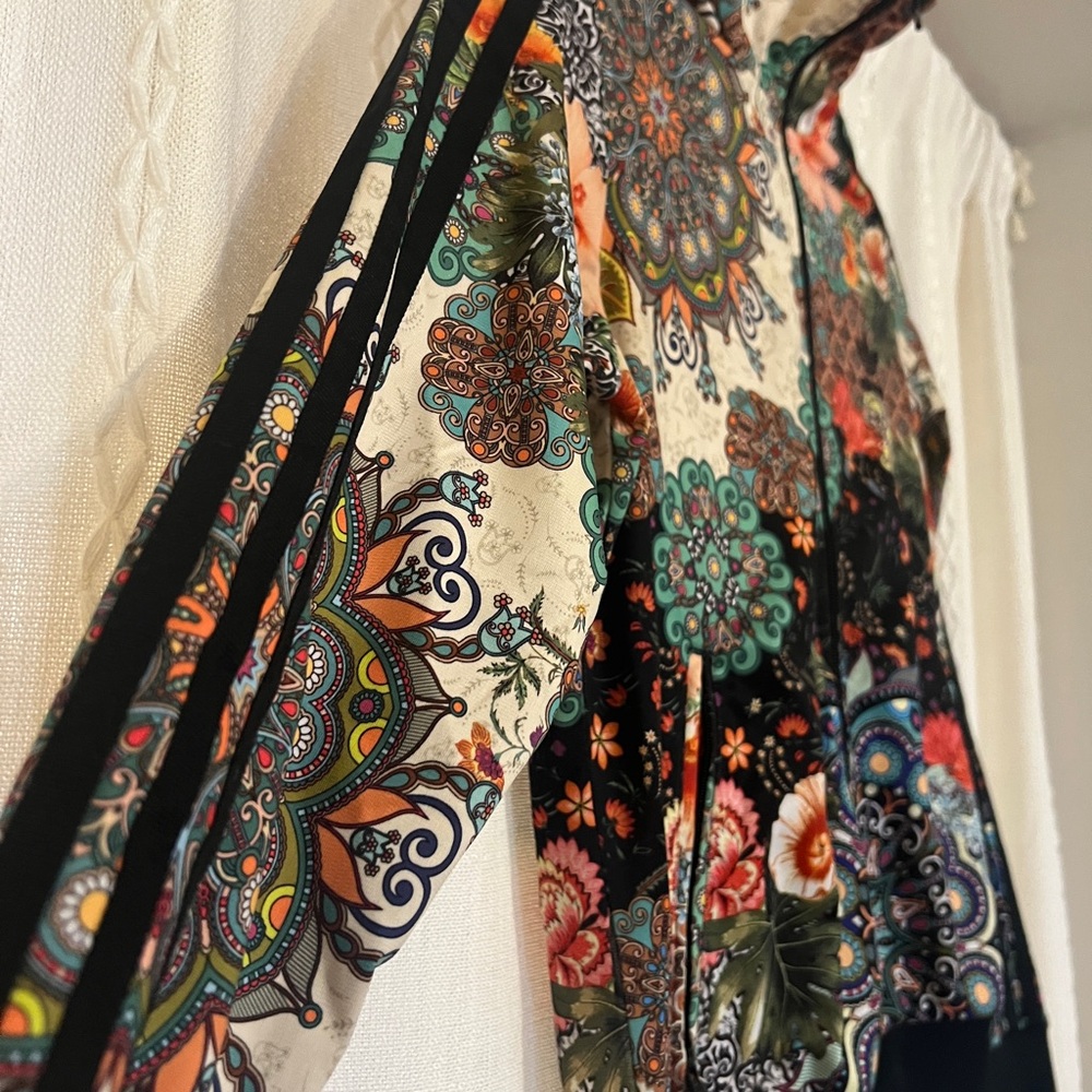 Adidas Multicolor Floral Zip Up Jacket - Picture 3 of 6